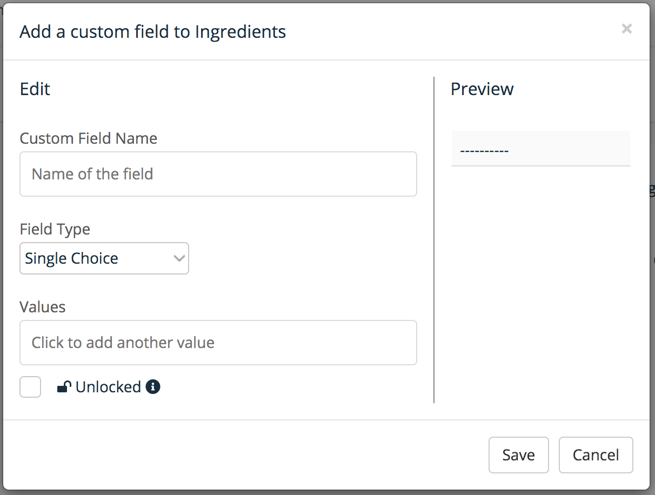 Custom fields 2